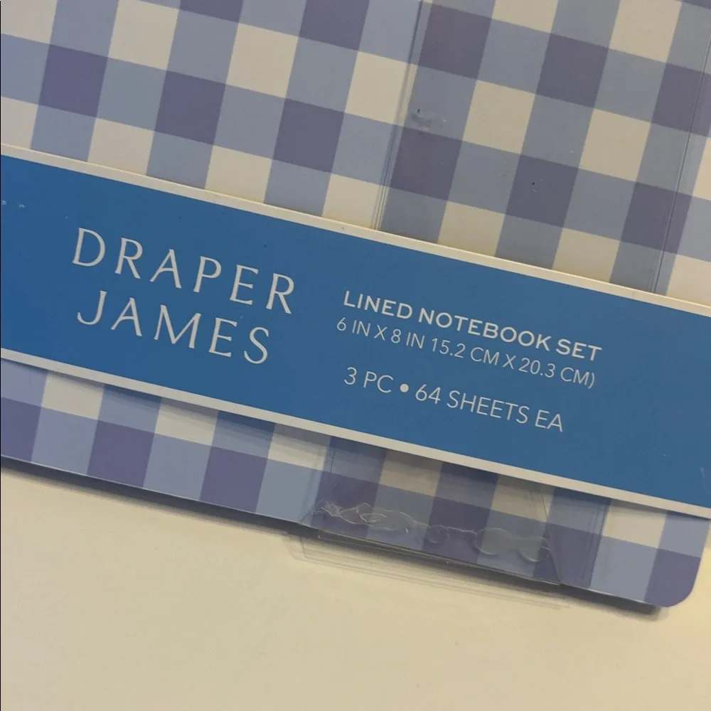 Draper James Gingham Journal Set of 3
